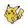 #025 Pikachu Vorne (Gold)
