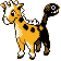 #203 Girafarig Vorne (Gold)